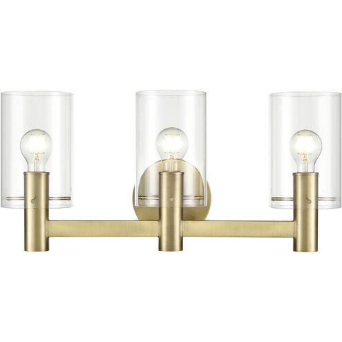 Apolla 3 Light 24 inch Vintage Brass Vanity Light Wall Light